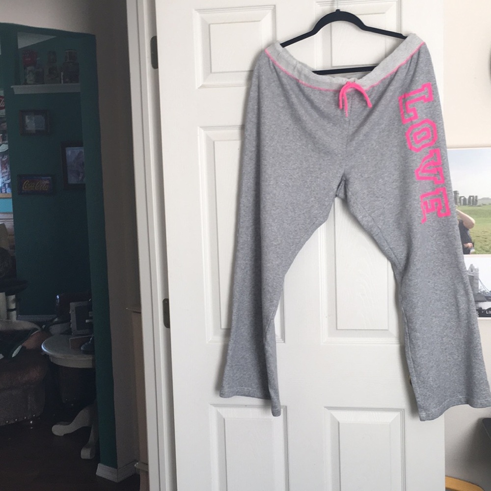 Gray sweatpants